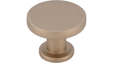 Knopf Schwieberdingen Druckguss Bronze matt - 30 mm lang  vor weißem Hintergrund