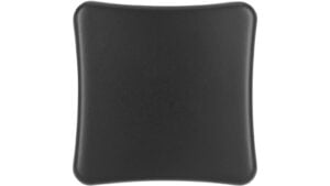 Moebelknopf-Woelfersheim-schwarz-Zinkdruckguss-laenge-30-914924-front Knopf Wölfersheim Druckguss schwarz matt pulverbeschichtet - 30 mm lang vor weißem Hintergrund