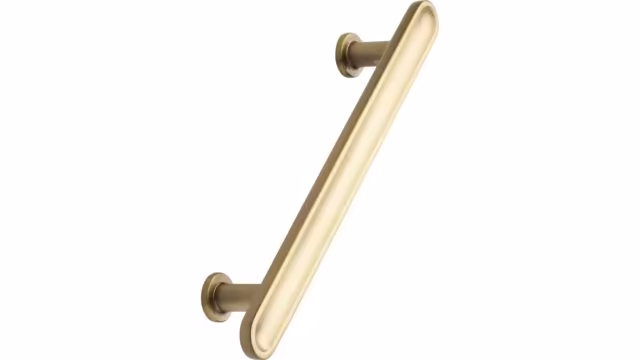 Griff CHATEAU Zink - Dunkel Gold, gebürstet - 180 mm lang vor weißem Hintergrund