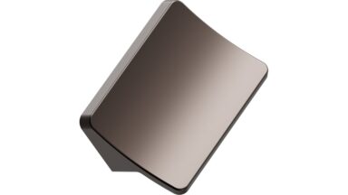 Griffleiste CIEL Aluminium - Mattbronze - 50 mm lang vor weißem Hintergrund