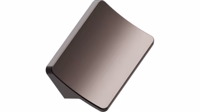 Griffleiste CIEL Aluminium - Mattbronze - 50 mm lang  vor weißem Hintergrund
