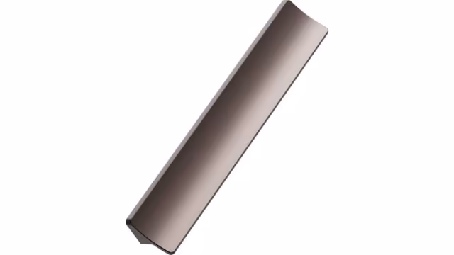 Griffleiste CIEL Aluminium - Mattbronze - 600 mm lang vor weißem Hintergrund