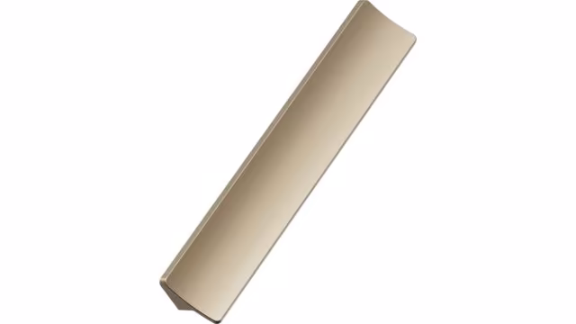 Griffleiste CIEL Aluminium - Mattiertes Messing - 200 mm lang vor weißem Hintergrund