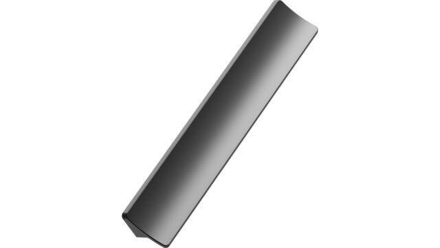 Griffleiste CIEL Aluminium - Mattschwarz - 200 mm lang vor weißem Hintergrund