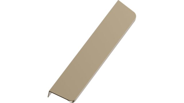 Griffleiste COMET Aluminium - Mattiertes Messing - 200 mm lang vor weißem Hintergrund