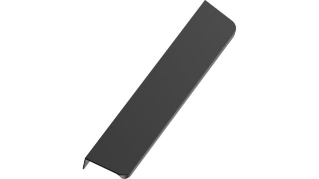 Griffleiste COMET Aluminium - Mattschwarz - 200 mm lang vor weißem Hintergrund