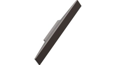 Griffleiste FACET Aluminium - Mattbronze - 156 mm lang vor weißem Hintergrund