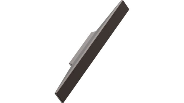 Griffleiste FACET Aluminium - Mattbronze - 156 mm lang vor weißem Hintergrund