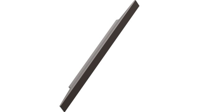 Griffleiste FACET Aluminium - Mattbronze - 284 mm lang vor weißem Hintergrund