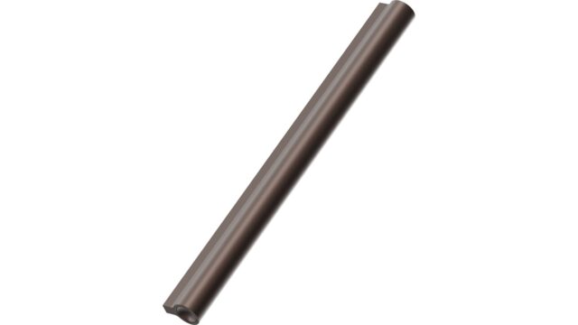 Griffleiste LUCENTE Aluminium - Mattbronze - 300 mm lang vor weißem Hintergrund