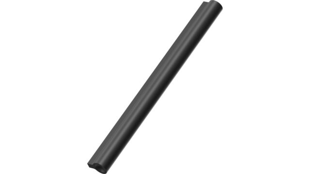 Griffleiste LUCENTE Aluminium - Mattschwarz - 300 mm lang  vor weißem Hintergrund