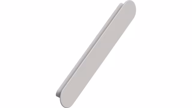 Griffleiste MIRO Zink - Beige - 190 mm lang vor weißem Hintergrund