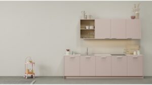 Griffleiste MIRO Zink - Beige - 190 mm lang  vor weißem Hintergrund