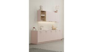 Griffleiste MIRO Zink - Beige - 190 mm lang  vor weißem Hintergrund