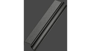 Griffleiste VOLET Aluminium - Gebürstet matt schwarz - 220 mm lang vor weißem Hintergrund