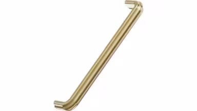 Griff GRACE Bleifreier Messing - Poliert Messing - 169 mm lang vor weißem Hintergrund