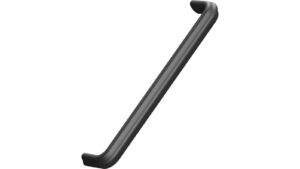 Griff GRACE Gusseisen - Mattschwarz - 169 mm lang vor weißem Hintergrund