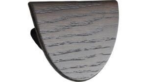 Griff HORIZON-LARGE-WOOD Eiche FSC 100% - Dunkelbraun - 140 mm lang  vor weißem Hintergrund