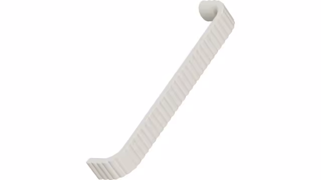 Griff LACE Zink - Beige - 171 mm lang  vor weißem Hintergrund