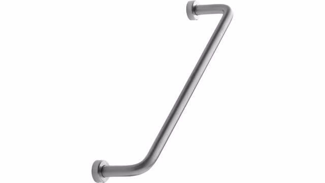 Griff LOUNGE Edelstahl - Seidengeschliffen - 174 mm lang vor weißem Hintergrund