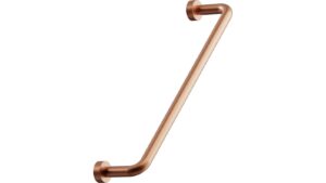 Griff LOUNGE Zink - Gebürstetes Kupfer - 174 mm lang  vor weißem Hintergrund
