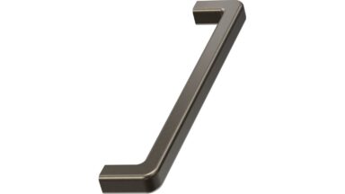 Griff MANGO Zink - Mattbronze - 332 mm lang  vor weißem Hintergrund
