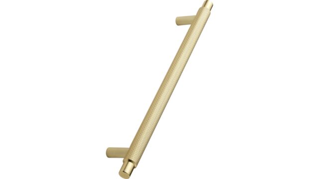 Griff MANOR-LONG Aluminium-Zink - Gold - 694 mm lang  vor weißem Hintergrund