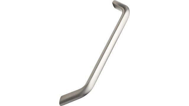 Griff SPACE Aluminium - Edelstahloptik - 337 mm lang  vor weißem Hintergrund