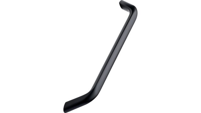 Griff SPACE Aluminium - Schwarz pulverbeschichtet - 209 mm lang  vor weißem Hintergrund