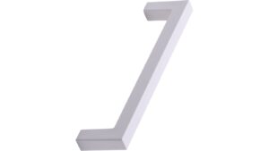 Griff SQUARE-10 OceanIX Plastix Kunststoff - Beige - 138 mm lang  vor weißem Hintergrund