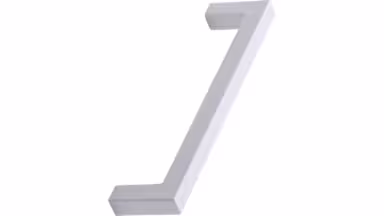 Griff SQUARE-10 OceanIX Plastix Kunststoff - Beige - 138 mm lang  vor weißem Hintergrund