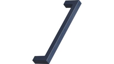 Griff SQUARE-10 OceanIX Plastix Kunststoff - Navy Blau - 128 mm lang  vor weißem Hintergrund