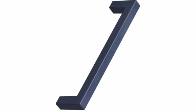 Griff SQUARE-10 OceanIX Plastix Kunststoff - Navy Blau - 128 mm lang  vor weißem Hintergrund