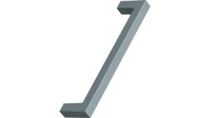 Griff SQUARE-10 OceanIX Plastix Kunststoff - Blau - 128 mm lang  vor weißem Hintergrund