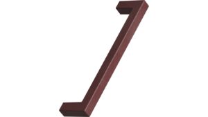 Griff SQUARE-10 OceanIX Plastix Kunststoff - Rot - 128 mm lang  vor weißem Hintergrund