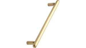 Griff TOCCO Zink - Dunkel Gold, gebürstet - 192 mm lang  vor weißem Hintergrund