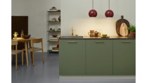 Griff TOCCO Zink - Dunkel Gold, gebürstet - 192 mm lang  vor weißem Hintergrund