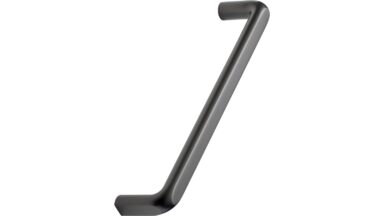 Griff UNIFY Zink - Gun-metal - 170 mm lang  vor weißem Hintergrund