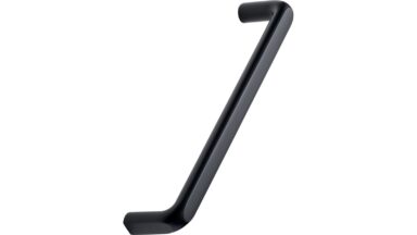 Griff UNIFY Zink - Schwarz matt - 330 mm lang  vor weißem Hintergrund