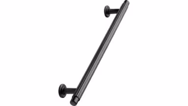 Griff VILLA Zink - Gun-metal - 242 mm lang  vor weißem Hintergrund