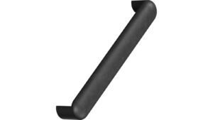 Griff VOLUMI OceanIX Plastix Kunststoff - Schwarz eingefärbt - 171 mm lang  vor weißem Hintergrund