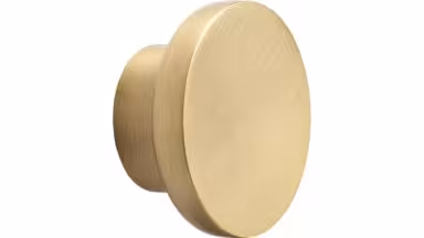 Knopf CIRCLE Zink - Dunkel Gold, gebürstet - 50 mm lang vor weißem Hintergrund