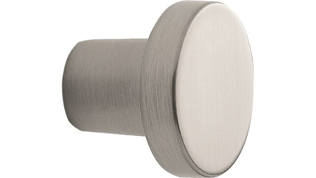 Knopf DOT Zink - Edelstahloptik - 30 mm lang vor weißem Hintergrund