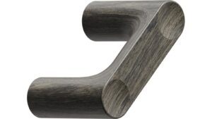 Knopf PUNTO Eiche FSC 100% - Dunkelbraun - 44 mm lang  vor weißem Hintergrund