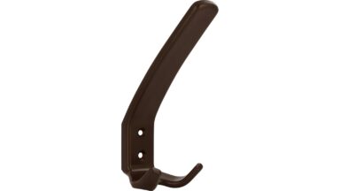 Haken Kiel Kunststoff braun - 150 mm lang vor weißem Hintergrund