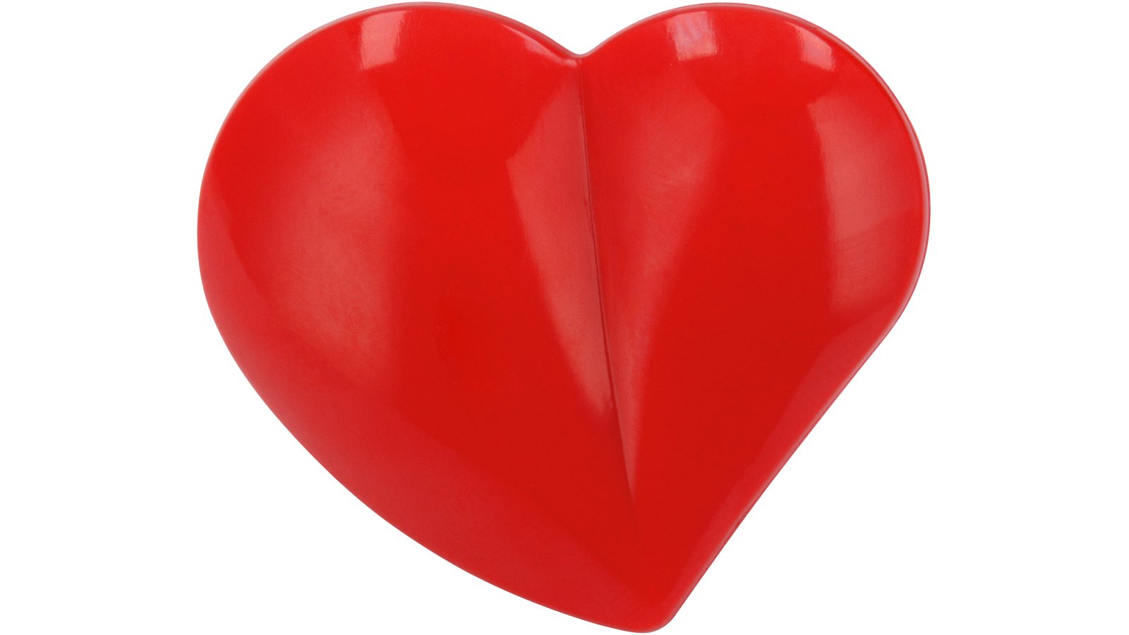 Griff Zweibrücken Kunststoff feuerrot - 36 mm lang  vor weißem Hintergrund