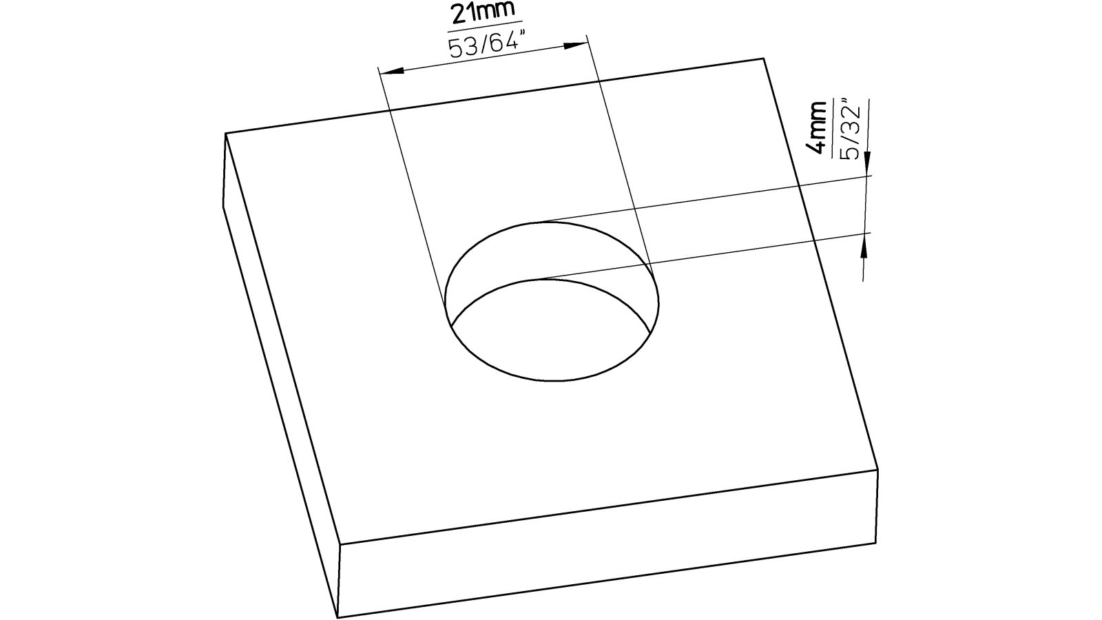 Muschel Langen Stahl alufarbig pulverbeschichtet nickel glänzend - 26 mm lang  vor weißem Hintergrund
