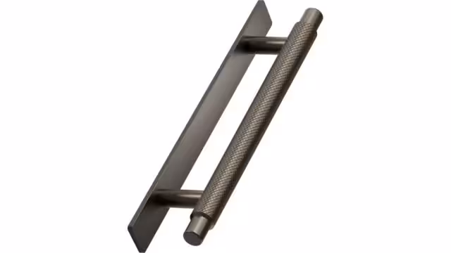 Stangengriff MANOR-Back Zink - Mattbronze - 190 mm lang  vor weißem Hintergrund