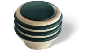 Türstopper Philippsburg Holz - Kunststoff ahorn natur lackiert schwarz - 41 mm lang  vor weißem Hintergrund