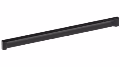 Griffleiste Bad Bevensen Metall - Schwarz Struktur Pulverbeschichtung - 332 mm lang vor weißem Hintergrund